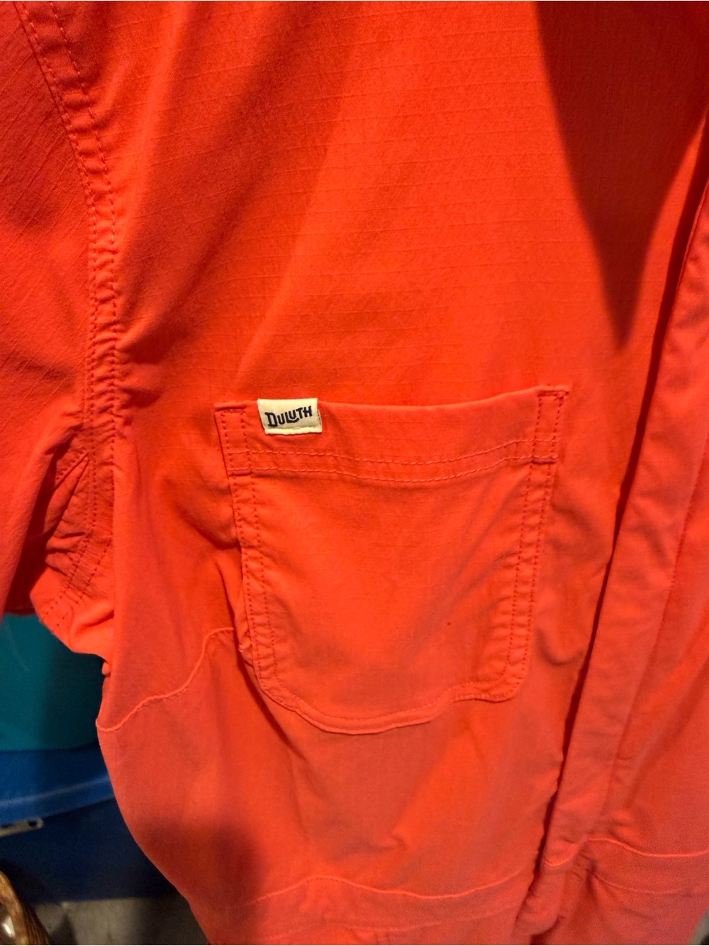 Duluth Trading Co. Women's Heirloom Gardening Short Coveralls in Blue - Picture 6 of 10
